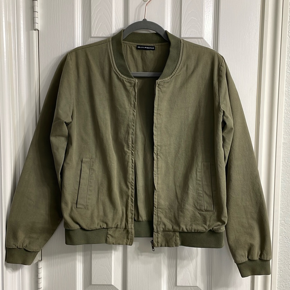 Army Green Bomber Jacket